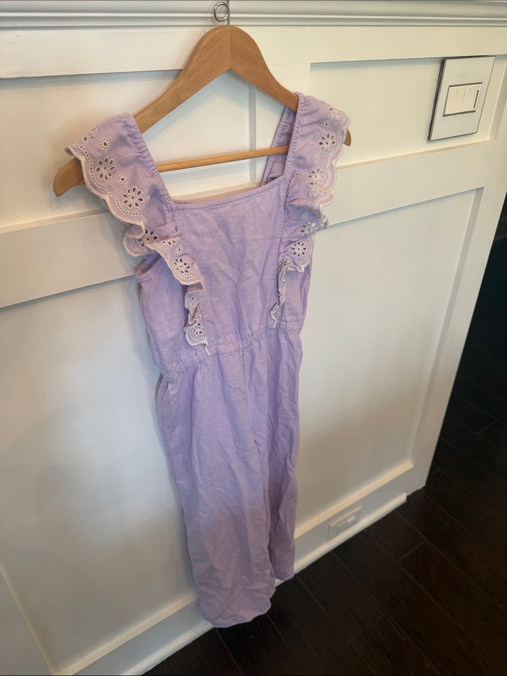 Old Navy Lavender Ruffle Eyelet jumper